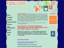 Tablet Screenshot of karenripley.com